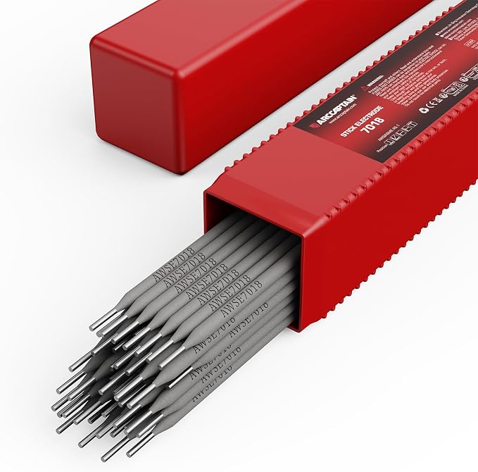 ARCCAPTAIN E7018 Welding Rod 3/32'' 2LB Low Hydrogen Carbon Steel Welding Sticks Electrodes, Welding Rods ARC Welding Equipment