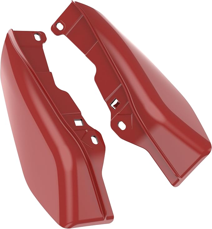 Color - Matched Mid Frame Air Deflectors Heat Shield, Perfectly Fit for Harley Touring Models 2009-2026 Red Hot Sunglo