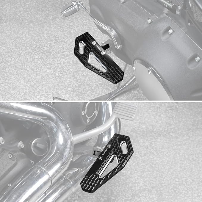 NICECNC Black Rider Footpegs 33032-99 Compatible with Harley Dyna Street Bob FXDB 2006-2017 Low Rider FXDL 1993-2017 Super Glide FXD 1995-2013 Fat Bob FXDF 2008-2017 See Fitment