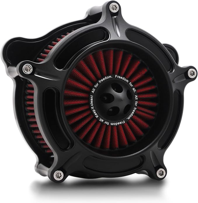For harley air cleaner filter Sportster Softail Touring street road king glide Dyna for harley davidson air intake filters (OPS Black - Red Filter, D-For M8 Touring/Softail 2018-UP)