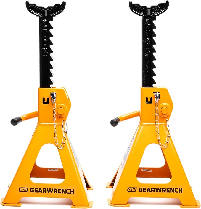 GEARWRENCH 2 Ton Ratcheting Jack Stands - Pack of 2 | GWJS2T