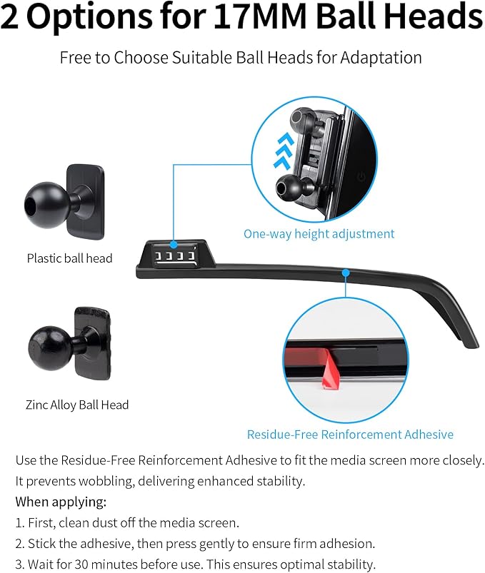 Wireless Charging Car Phone Holder for Cadillac Lyriq 2023-2025 / Optiq 2025 / XT4 2024-2025 / CT5 2025, 33" Screen Fixed Clip, 360° Rotation Car Phone Mount Compatible with MagSafe