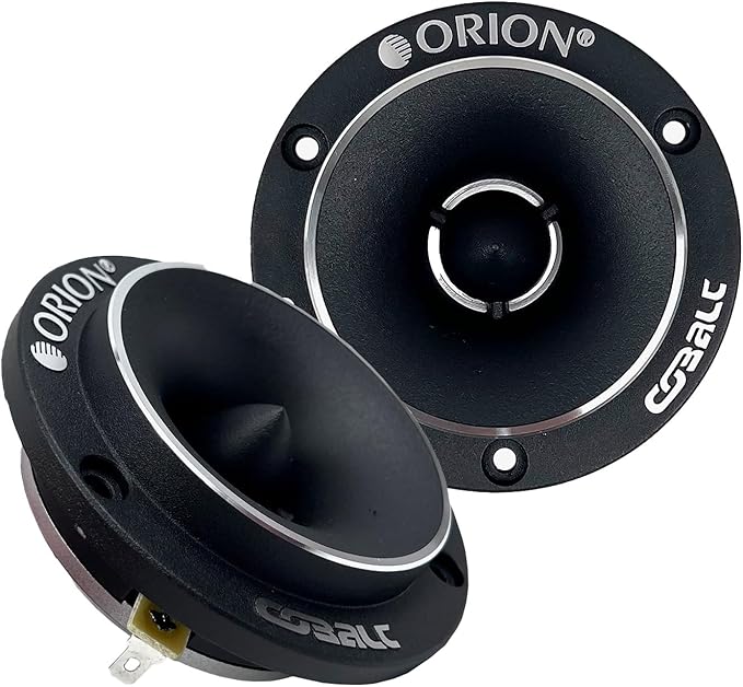 ORION Cobalt Series CTW2.0NEO 3.8” Super Bullet Neodymium Tweeter | Aluminum Diaphragm, 1” Voice Coil, 100W RMS, 400W Max, Built-in Crossover - Pro Car Audio Tweeter (Pair)