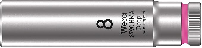 Wera 05004525001 Belt A Deep 1 socket set, 1/4" drive, 9 pieces