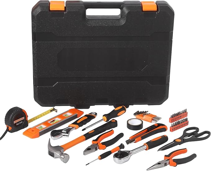 GarveeTech 247 Piece Tool Set, General Home/Auto Repair Tool Kit, Combination Package Mixed Tool Set Hand Tool Kit with Plastic Toolbox Storage Case