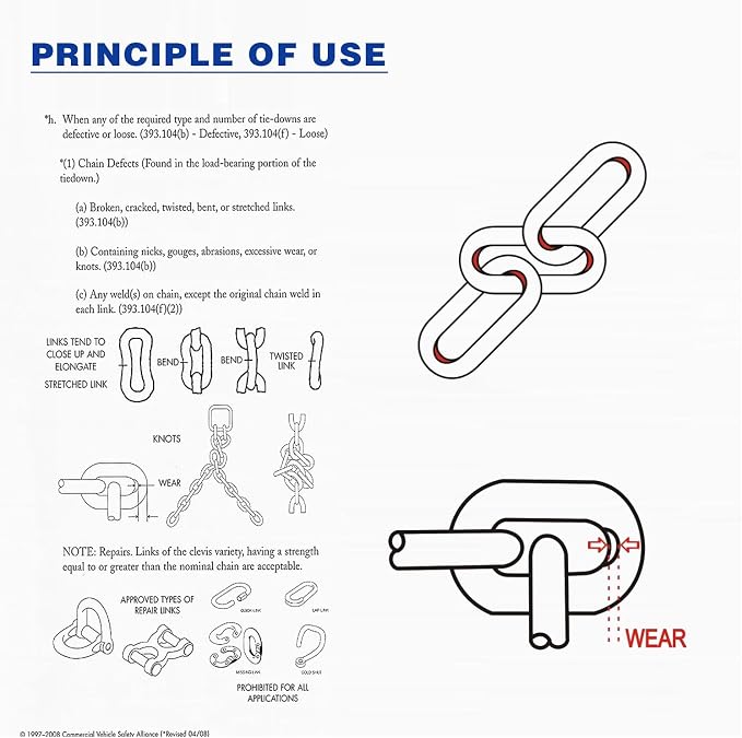 Brake Tech Tools Made in America Chain Wear Gauge Chainsafe Inspection Gauge - BT-106CSF