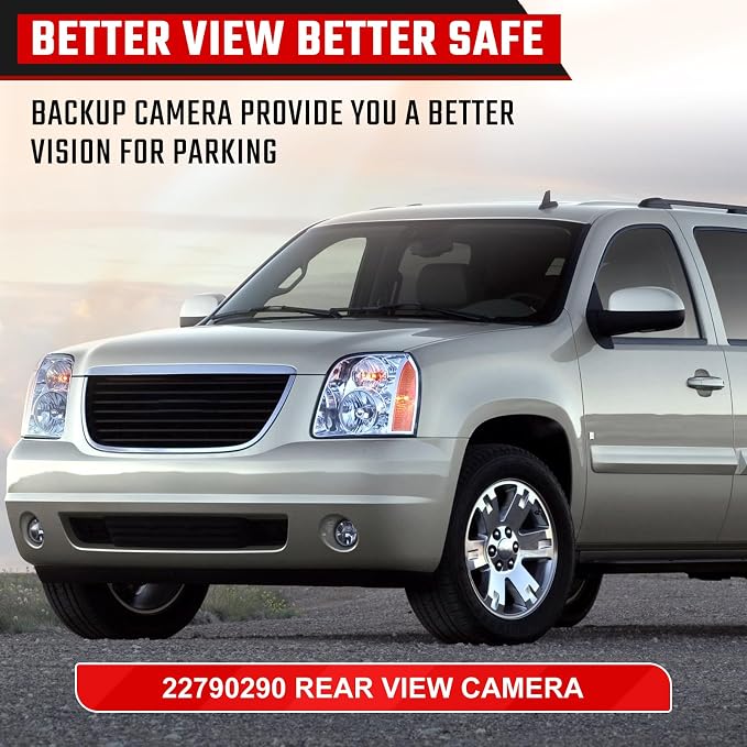 22790290 Backup Camera Rear View Camera, Fit for Cadillac Escalade Fit for Chevrolet Tahoe GMC Yukon 2009-2014 Parking Park Assist Camera Replaces #22913932 23168608 19211811 25866558 20985078