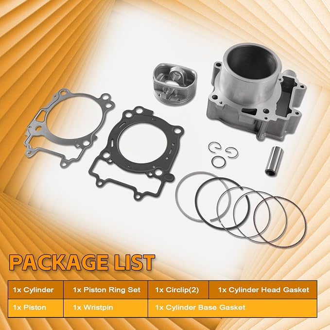 PANGOLIN 93mm Cylinder Piston Gasket Top End Rebuild Kit Bore fit for Polaris Sportsman 450/ Ranger 500 2017-2022, Replace OE 3022701