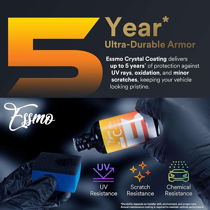 9H Crystal Ceramic Coating Spray for Auto Cars High Gloss Paint Hydrophobic Protection UV and Scratch Resistant Long-Lasting Shine 50 ml