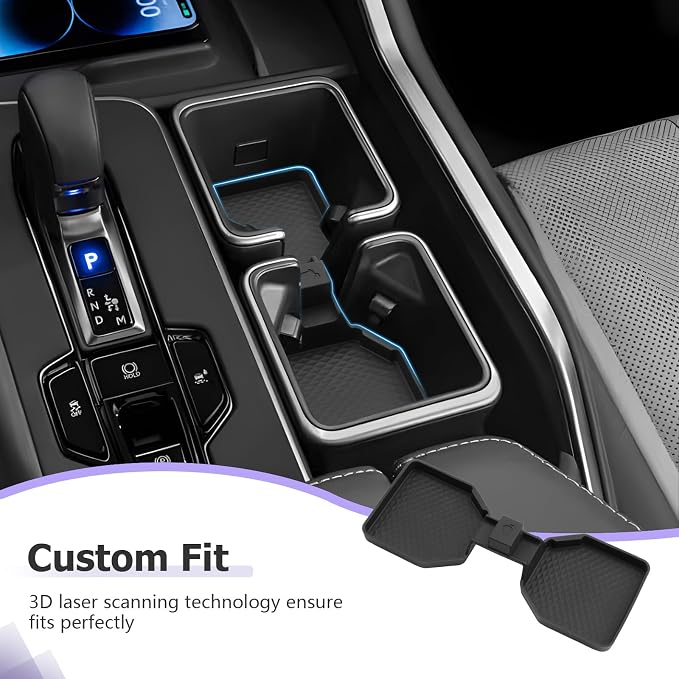 LUWU 2026 Lexus TX350 Accessories - Center Console Cup Holder Compatible with Lexus 2024 2025 2026 TX TX350/TX500h/TX500h+ Accessories Premium Silicone Cup Holder Mat 1-Pack