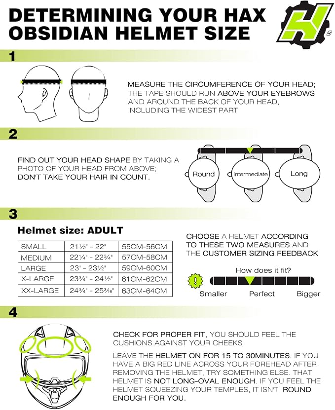 HAX Obsidian Full Face Dual Visor Adult Motorcycle Helmet for Motorbike Street Bike with Pinlock Ready DOT Approved (Blaze Orange,XL)