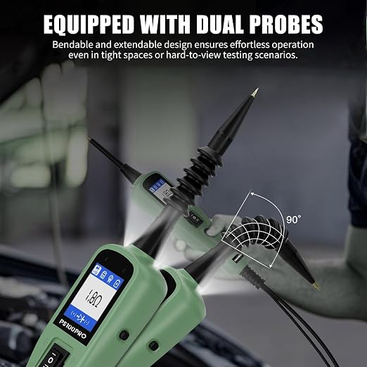 PS100Pro Power Circuit Probe Tester with Wire Tracker, 9-30V Automotive Circuit Tester, Car Electrical Diagnostic Tool for Mechanics DIY Enthusiasts