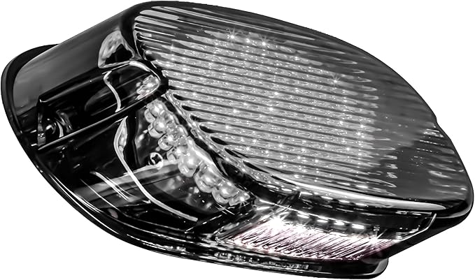Eagle Lights Strobing LED Brake Light for Harley Davidson Motorcycles with Bottom License Plate Window - Smoked