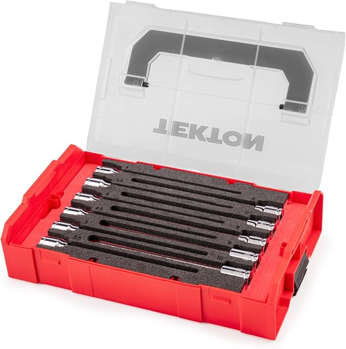 TEKTON Long Hex Bit Socket Set, 11-Piece | SHB91702