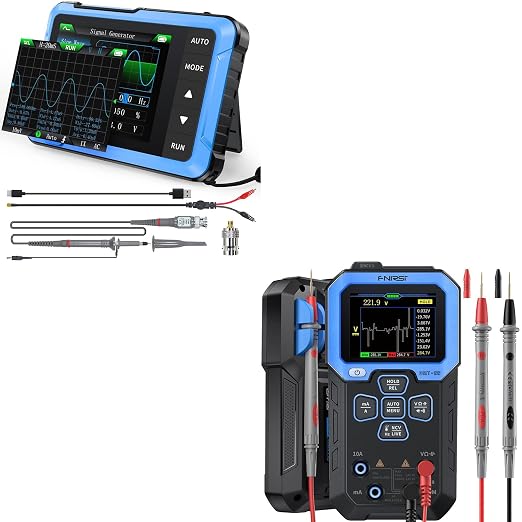 10MHz Oscilloscope and 9999 Counts Multimeter