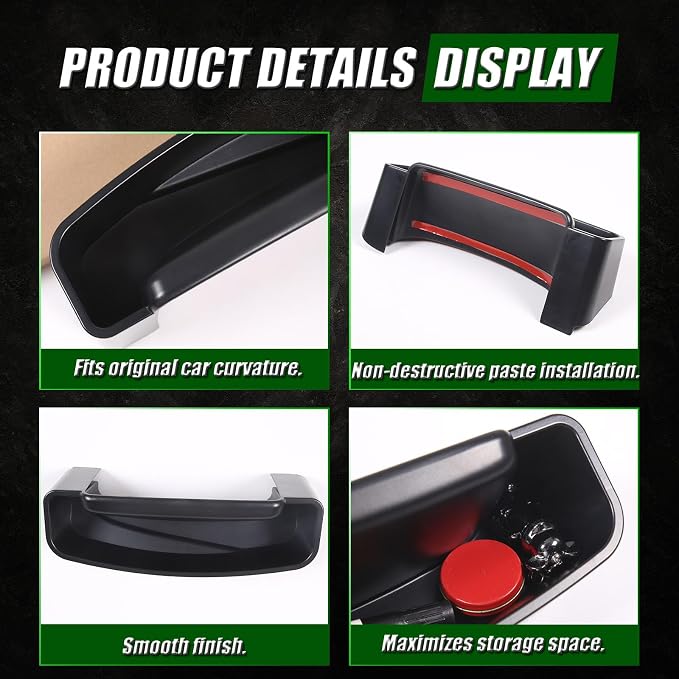 Center Console Organizer Tray Compatible with Mazda MX-5 2016-2023 Accessories, Car Navigation Screen Back Storage Box, Insert Storage Box Auxiliary Storage Tray, Black (Fit L-Peptide Car)