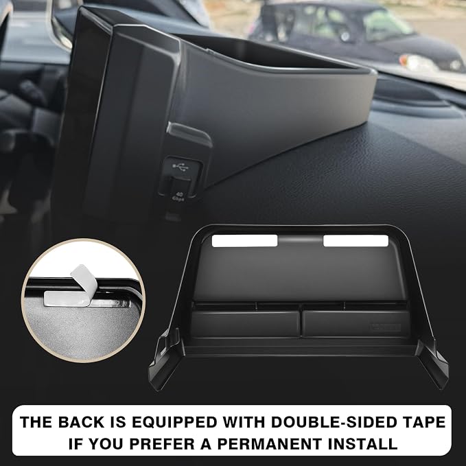 Muslogy Dashboard Storage Box & Console Organizer Compatible with 2024 2025 Tacoma & 2025 4Runner Accessories