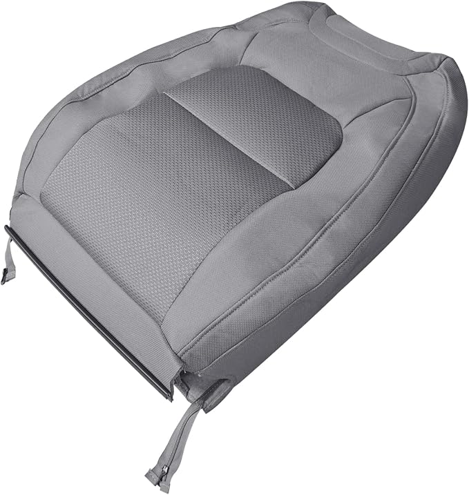Driver Bottom & Top Back Cloth Dark Ash Gray Seat Cover, Driver Side Seat Cover Fit for 2015-2022 Chevy Colorado LT/GMC Canyon SLT