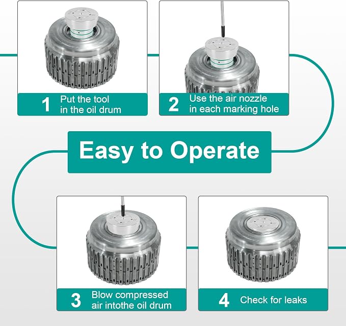 Reverse Drum Testing Tool Replacement for Ford LS 6L80 6L90 35R/1-2-3-4 Drum Tester Checking Leaks and Cracks