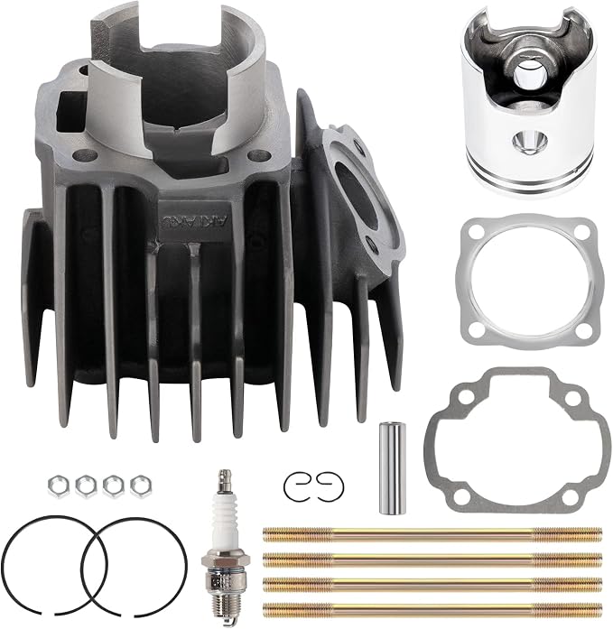 ECCPP New Cylinder Piston Ring Gasket 1983 1984 1985-2004 2006 for Yamaha for PW80 Cylinder Piston Gasket Top End Kit