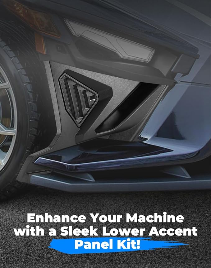 KEMIMOTO Front Lower Accent Panel Kit Compatible with Polaris Slingshot 2020-2026, Durable ABS Decorative Plate Replace #2884605 Housing Mount Accessories
