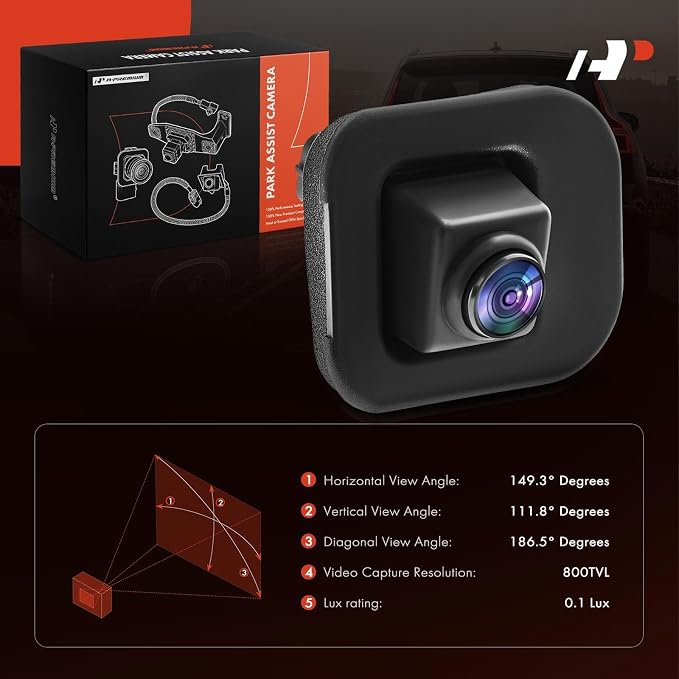 A-Premium Rear View Backup Camera Compatible with Nissan | Parking Camera for 2014-2020 Rogue - Replace# 284424AF0B
