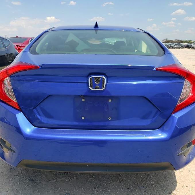 Real Carbon Fiber Tailgate Emblem Trim Compatible with 2016-2021 10th Gen Honda Civic, Exterior Decor Sticker Accessories