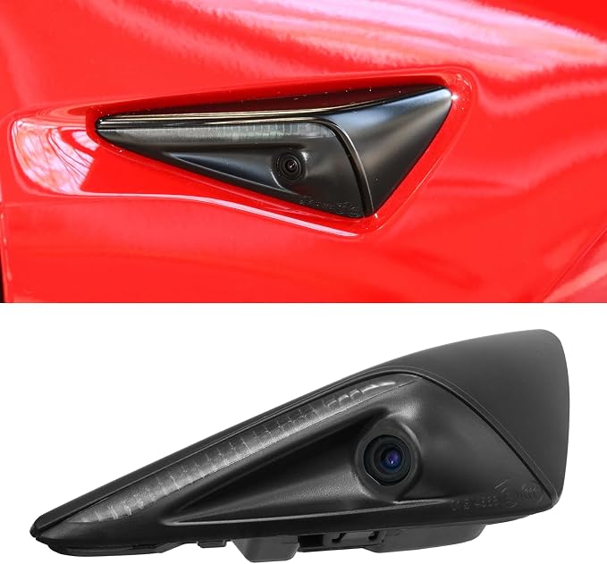 Jaronx Compatible with Tesla Right Side Repeater Camera Assembly Model 3 Model Y 2017-2024, Right Front Fender Turn Signal Camera Replacement for Tesla, Replace 1495865-20-C (Right)