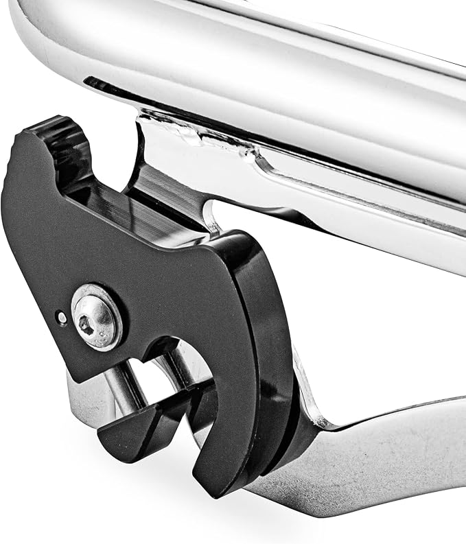 Mofun Chrome Luggage Rack Stealth Style Detachable Compatible with Harley Touring Street Electra Road Glide Road King 2009-2025, Fit Street Glide Accessories