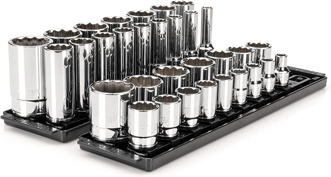 TEKTON 1/2 Inch Drive 12-Point Socket Set, 32-Piece | SHD92206
