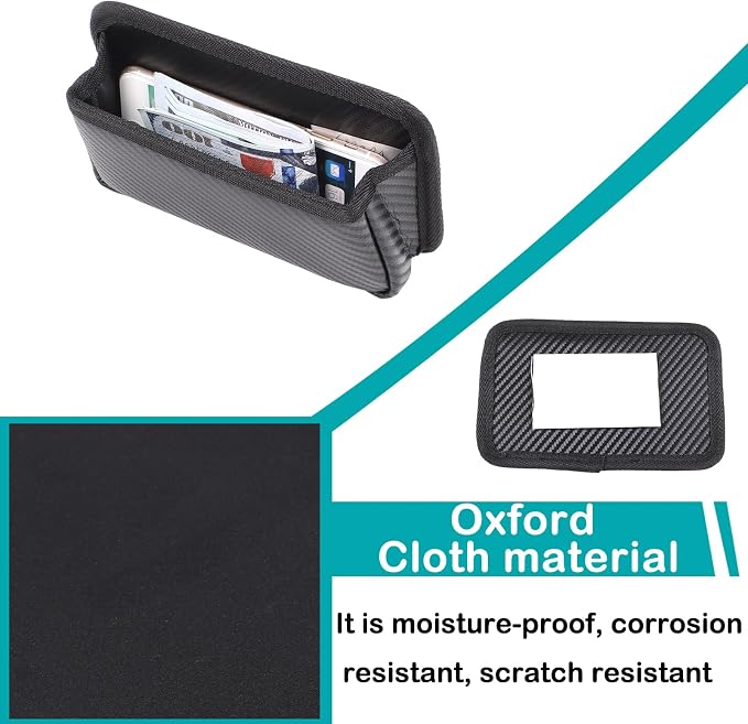 Car Seat Side Pocket Organizer Compatible with Ineos Grenadier 2020 -2025 Oxford cloth material Left Side Organizer Cell Phone Pouch Sunglasses Holder Storage Tray Accessories (Carbon Fiber Pattern)