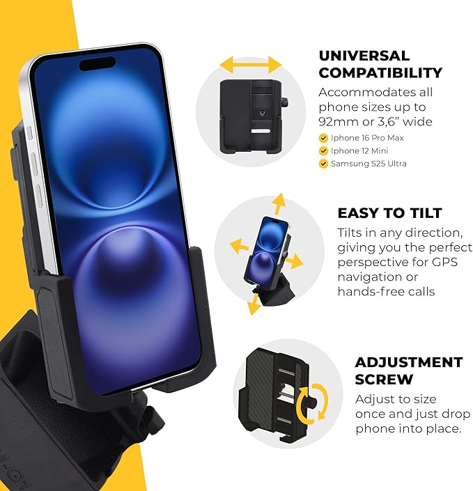 Phone Holder for Ford Mavrick 2022-2024 / Custom Fit/Screen Pocket