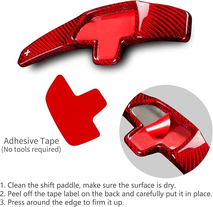 T-carbon Genuine Glass Fiber Paddle Shifter Extension Compatible with Mercedes Benz Steering Wheel Paddle Shifter Fits for Mercedes Benz A B C E S Class CLA CLS GLC GLE450 GLS G Series