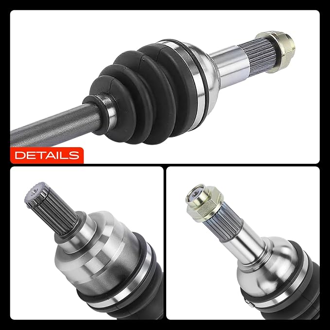 A-Premium Rear CV Axle Shaft Assembly for Yamaha Models | Compatible with Grizzly 700 2016-2022, Rear Left and Right, Set of 2 (1 Pair), Replace# 2UD-2531H-00-00, 2UD-2531H-01-00
