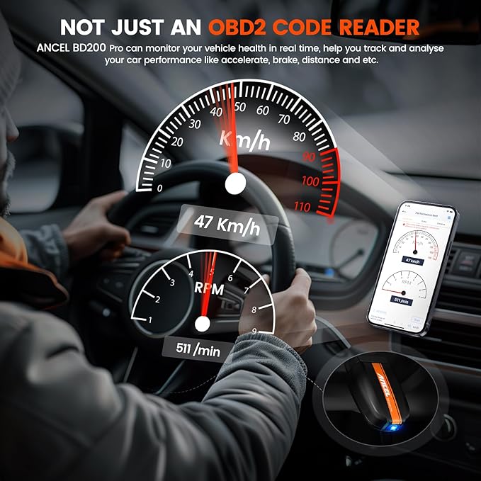 ANCEL BD200 Pro OBD2 Scanner Bluetooth with ANCEL BA301 6V 12V Car Battery Tester