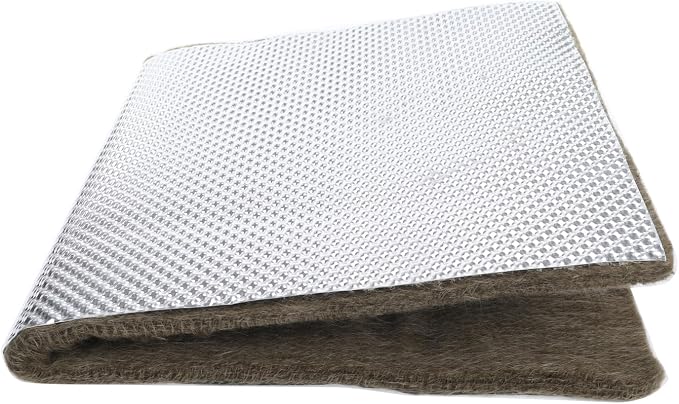 AC PERFORMANCE Basalt Laminated Aluminum Heat Shield Insulation Armor for Exhaust headers, Manifolds, Turbo housing, 1/2" Thick x 1' Wide x 2' Long