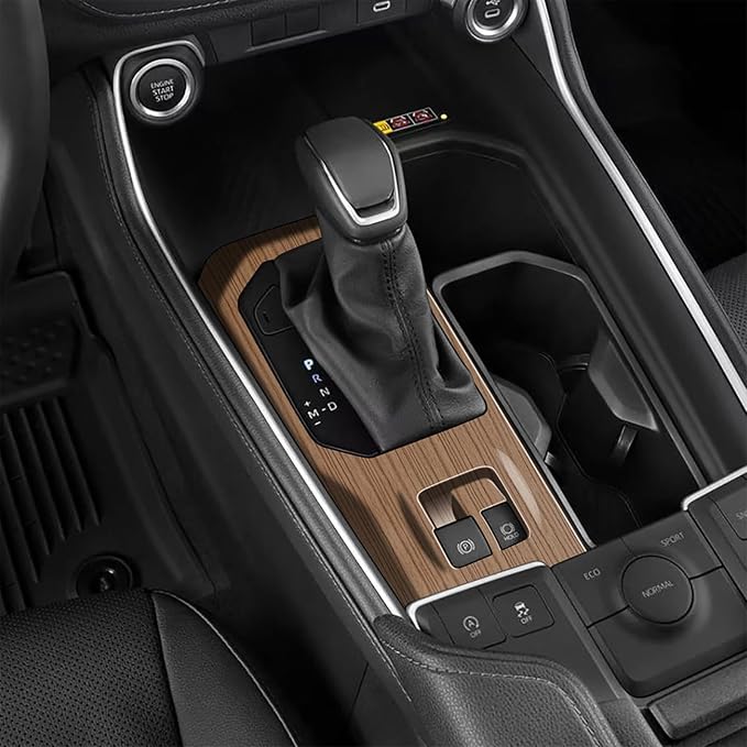 Central Control Gear Shift Panel Trim Coverr Compatible with Toyota Grand Highlander 2024 2025 2026 Fit for 2024-2026 Grand Highlander ABS Accessories(Wood Grain)