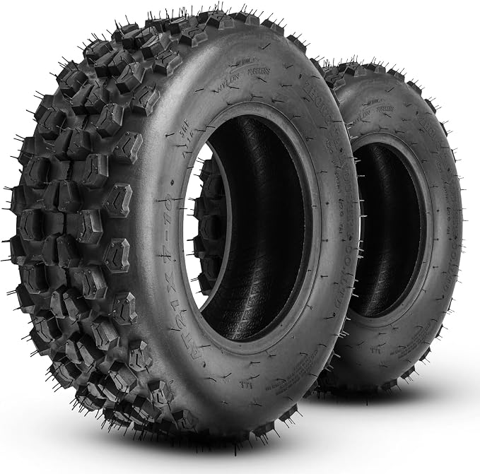 Torchbeam 21x7x10 ATV UTV Tire All-Terrain Off-Road, 4 PR 21x7-10 ATV Tires, Z-116 Mud Sand Trial Tire, Set of 2