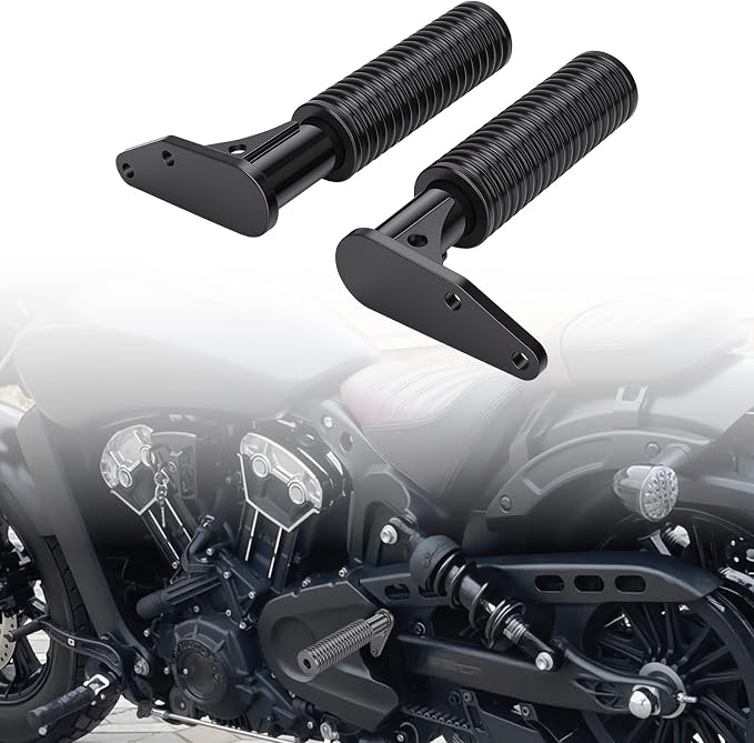 Motorcycle Rear Passenger Foot Pegs Fit for Indian Scout 2015-2025, Scout Sixty 2016-2025, Scout Bobber 2018-2025, Foot Rests Pedal, Motorbike Footpegs Replacement Parts