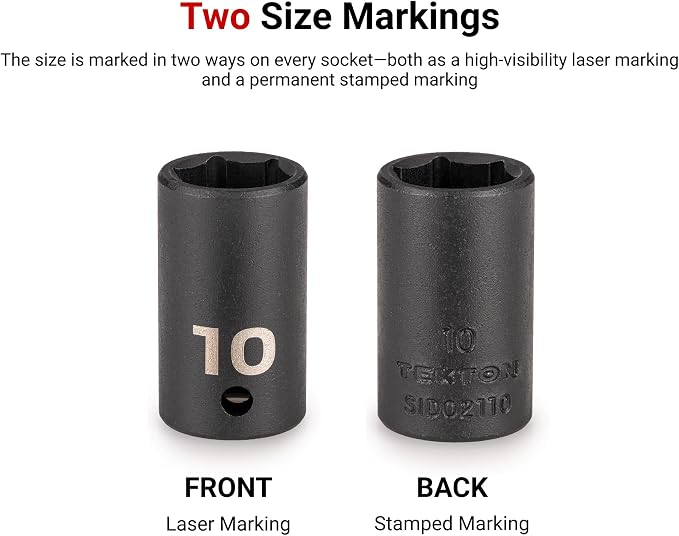 TEKTON 1/2 Inch Drive Impact Socket Set, 29-Piece | SID92108