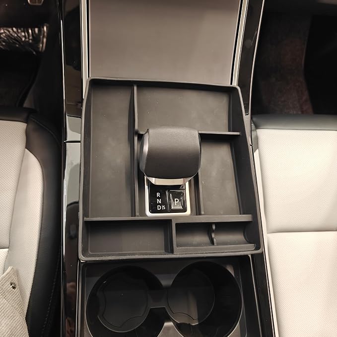 PIUGILH Gear Shift Storage Tray Compatible with Land Rover Range Rover Evoque/Velar 2024 2025 2026, Silicone Center Console Storage Box
