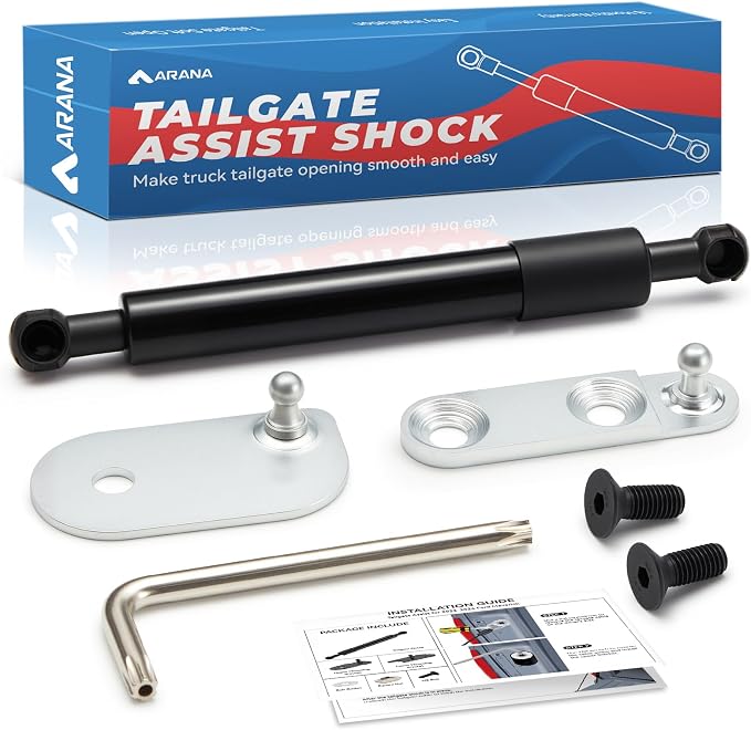 ARANA Tailgate Assist Shock for Ford Ranger 2019 2020 2021 2022 2023 2024 2025, Ranger Tail gate Slow Drop Accessories Damper Kit(All Tools Provided)