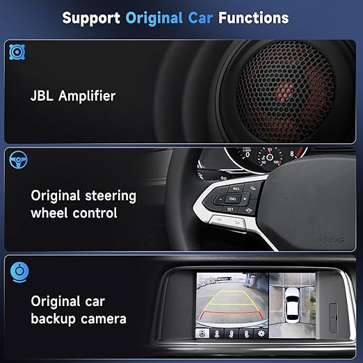 Radio Harness Adapter Wiring Harness with J-BL Canbus Compatible with Corolla Camry RAV4 4Runner Tundra Prado CHR Highlander, 16Pin Android ISO Stereo Connector Support OEM Camera, SWC