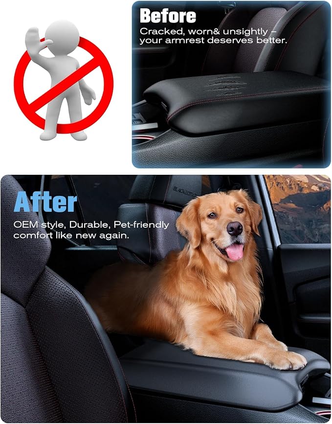 For 2023~2026 Honda Pilot/2024~2026 Passport&Ridgeline 2-in-1 Silicone Center Console Armrest Cover& Armrest Hidden Privacy Tray - [OEM Design& Friendly Liquid Silicone Rubber] - Thin Black