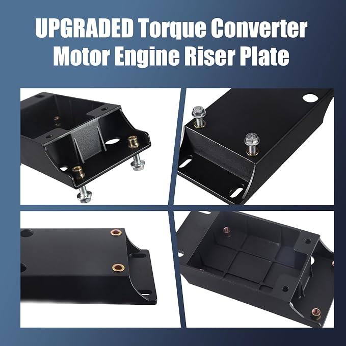 Aluminum Torque Converter Motor Riser Plate Mount for Predator 212cc 196cc GX160 GX200 Engine Coleman Baja Massimo B* Mini Bike Go Kart Parts 1 3/4 Inch
