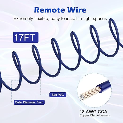 8 Gauge Complete Amp Wiring Kit, Premium Car Amplifier DIY Installation Kit, 800W High Power CCA Cable with Fuse Holder& Full Accessories for Car Truck/RV/ATV Audio Systems Radio Subwoofer Speaker