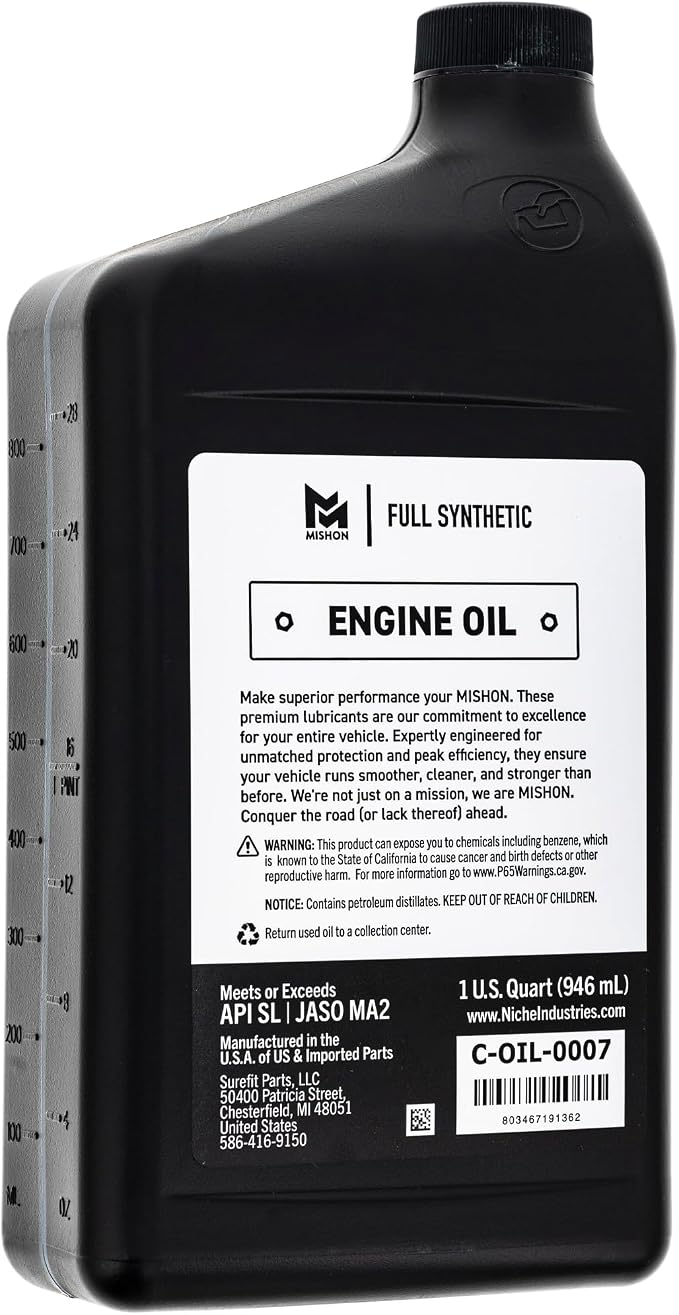 MISHON Engine Oil Change Kit for Suzuki Bandit 1200 Intruder 1500 VX800 Boulevard M90 M109R
