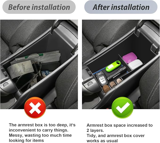 SKTU for 2023 2024 2025 2026 2027 Honda HR-V Center Console Organizer 2023 2024 2025 2026 2027 HRV (LX/Sport/EX-L) Console Tray Honda HRV 2024 2025 2026 2027 Accessories with Coin Holder (Blue)