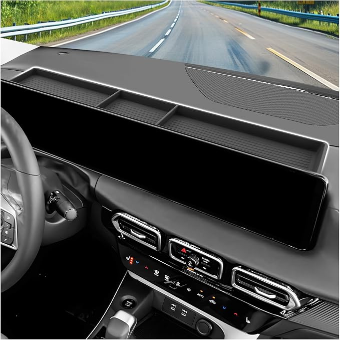 SXCY for 2026 Nissan Sentra Dashboard Organizer Tray for 2026 Nissan Sentra Accessories Screen Back Console Tray 2026 Sentra Behind Dash Console Organizer Screen Behind Phone Organizer