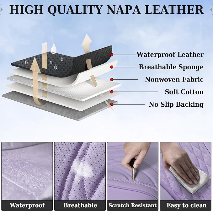 Coverado Seat Covers Front Pair-Purple